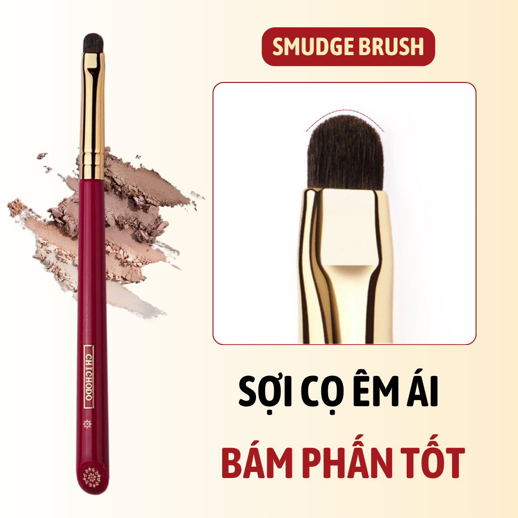 Cọ Tán Viền Mắt Dưới/Kẻ Liner Đuôi Mắt CHICHODO Smudge C117